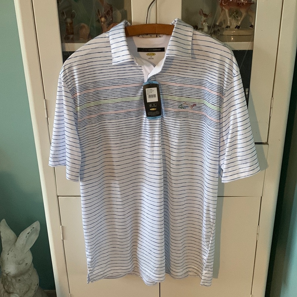 Greg Norman sz L golf shirt nwt